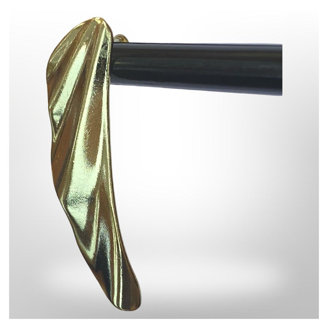Aros Placa Machacada - Baño de Oro