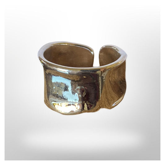 Anillo Ajustable - Ancho - Brillante