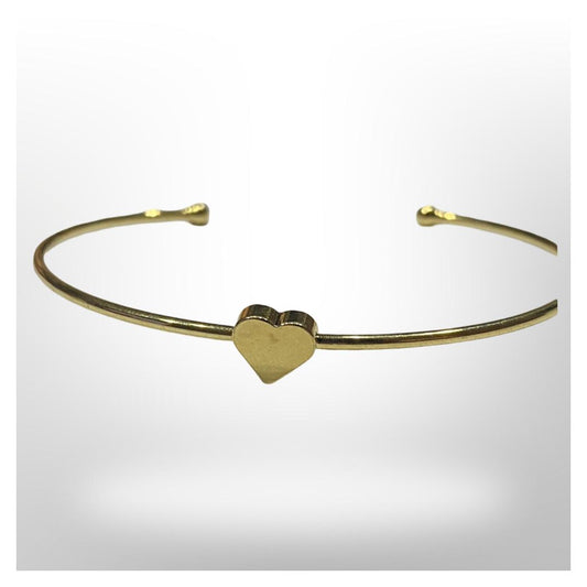 Esclava Corazón Midi - Baño de oro
