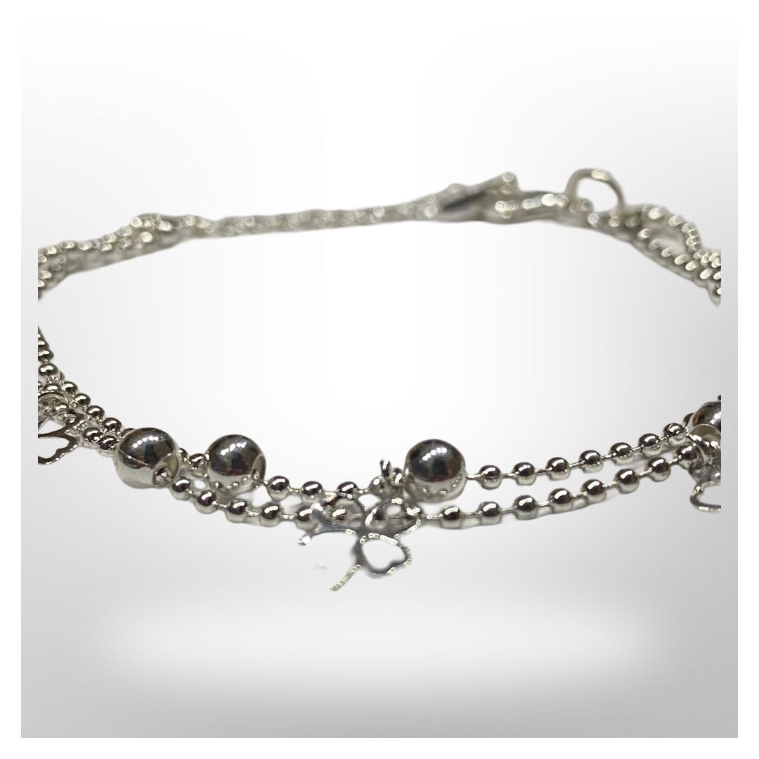 Pulsera Esferas y Trébol - Baño de oro