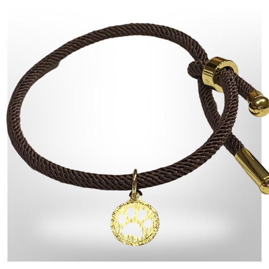 Pulsera Café Ajustable - Patitas