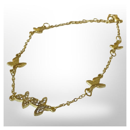 Pulsera Mariposas y Circonitas