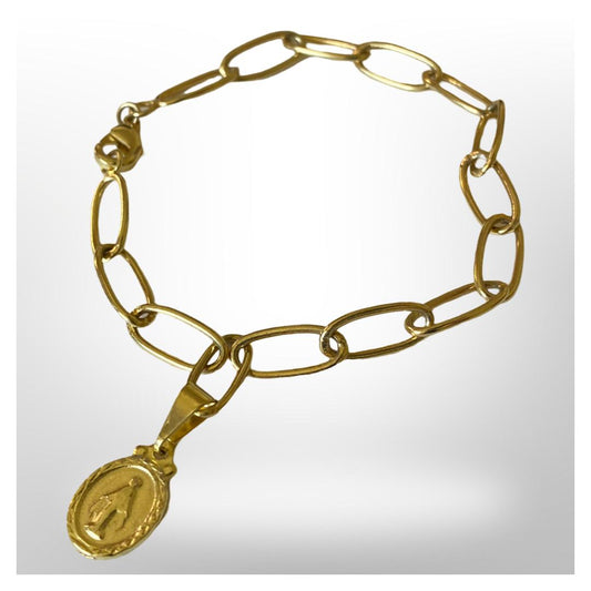Pulsera Eslabón Virgen de los Rayos